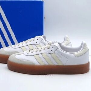 New Adidas Sambae white/beige size 7